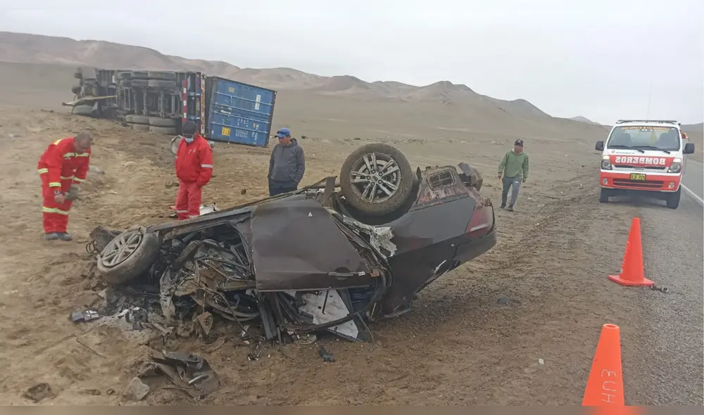 Unidad de la pareja llevó la peor parte en colisión. Foto: La República