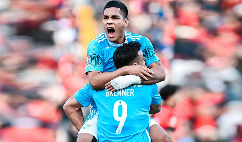 Brenner y Grimaldo son titulares indiscutibles para Tiago Nunes en Cristal. Foto: Sporting Cristal