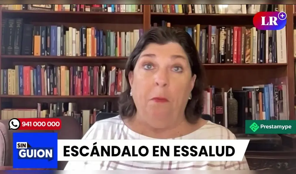 Rosa María Palacios habla sobre la situación de EsSalud. Foto/Video: LR+