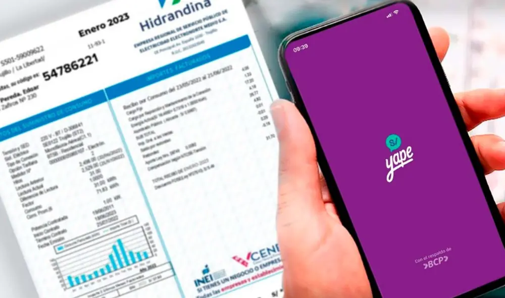 Con estos pasos, podrás pagar tus recibos de luz a través de Yape. Foto: Macronorte