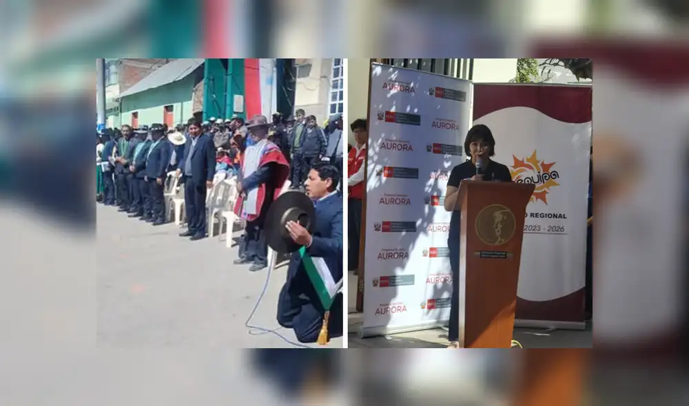 Alcalde de Puno se arrodilló para pedir perdón a su pueblo. Foto: Composición LR/ Video: Leonela Aquino LR