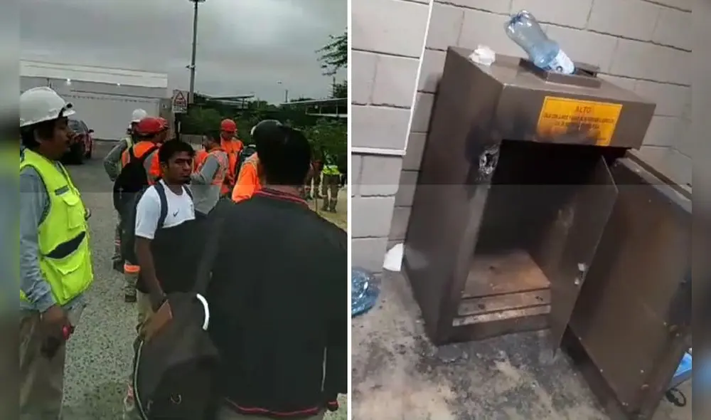 Trabajadores esperaron por varias horas en la afueras de Backus. Foto: Composición La República Trabajadores esperaron por varias horas en la afueras de Backus. Foto: Composición La República
