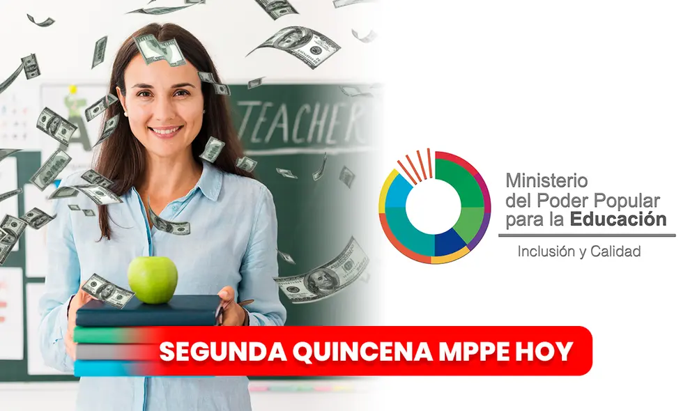 Revisa AQUÍ la fecha de pago oficial de la segunda quincena del MPPE. Foto: composición LR/MPPE/Freepik/PNG EGG