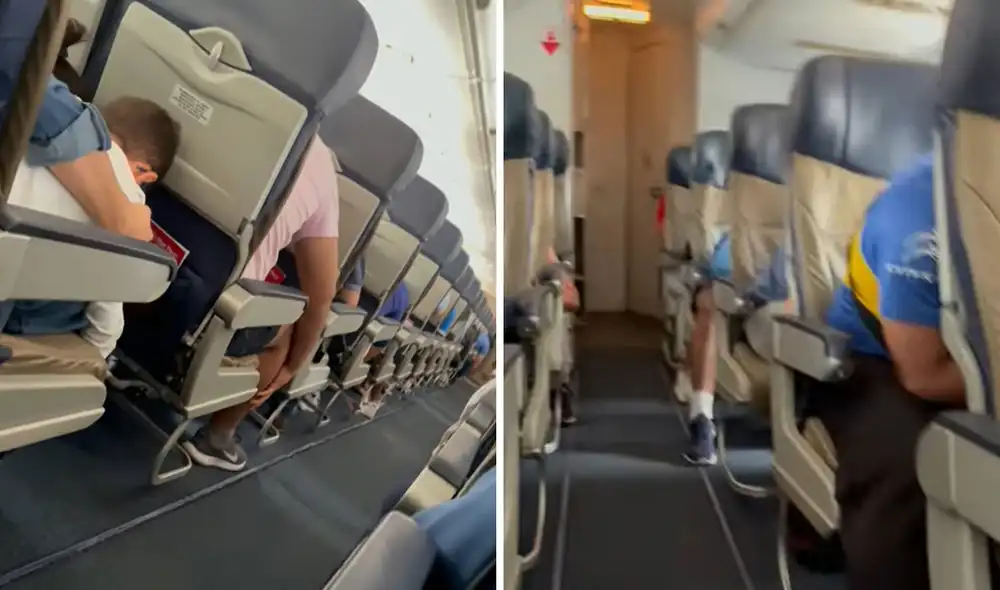 El vuelo partió desde Lima. Foto: composición LR/Captura Video Facebook Andrea Ramírez. - Video: Facebook Andrea Ramírez