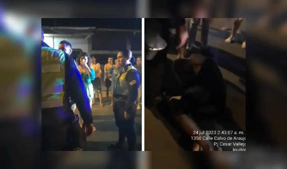 Una de las víctimas también resultó con lesiones. Foto: Riomar es Televisión Una de las víctimas también resultó con lesiones. Foto: Riomar es Televisión