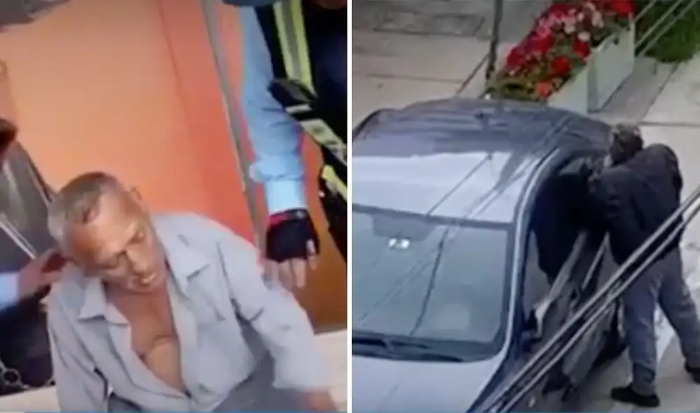 El adulto mayor fue detenido en una cúster cuando intentaba huir de la zona en que cometió el delito. Foto: composición LR/captura/Canal N