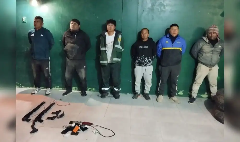 Secuestradores fueron atrapados en menos de 24 horas. Foto: PNP Secuestradores fueron atrapados en menos de 24 horas. Foto: PNP