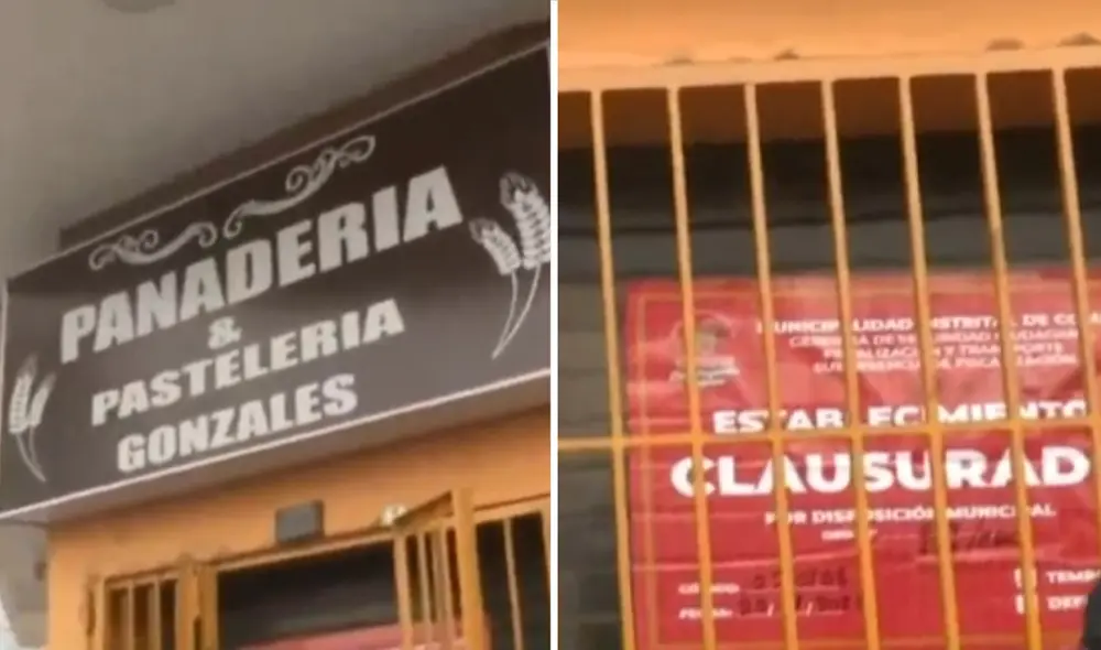 Los vecinos quedaron sorprendidos tras la clausura de esta panadería de la zona. Foto: composición LR/captura ATV Noticias - Video: ATV Noticias