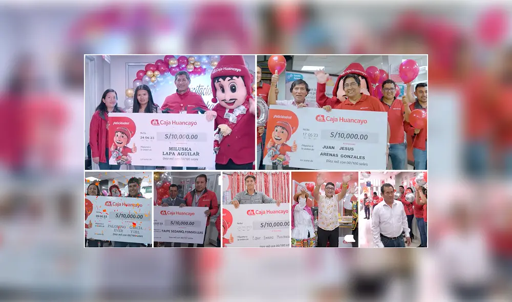 Caja Huancayo realizó ocho sorteos de S/ 10 mil soles semanales.