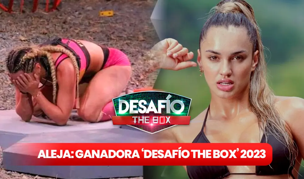Aleja se coonvirtió en ganadora de 'Desafío The Box 2023' tras vencer a Guajira en la Gran Final. Foto: composición LR/Caracol TV