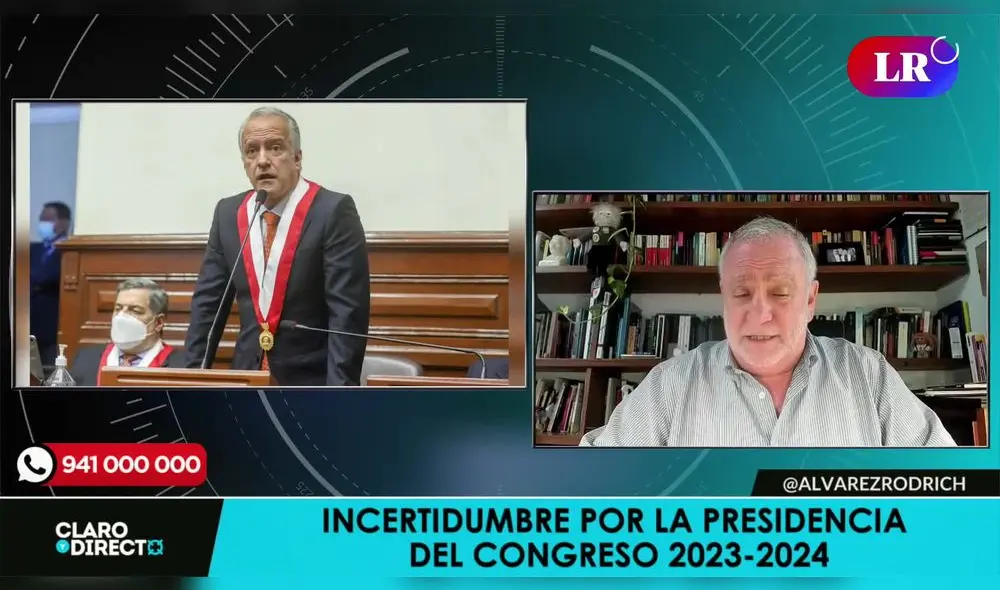 Augusto Álvarez Rodrich se refirió a la votación para la nueva Mesa Directiva. Foto/Video: LR+ Augusto Álvarez Rodrich se refirió a la votación para la nueva Mesa Directiva. Foto/Video: LR+