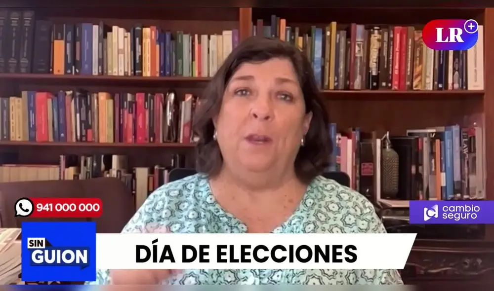 Rosa María Palacios habla sobre la posible lista ganadora para la nueva Mesa Directiva. Foto/Video: captura de LR+