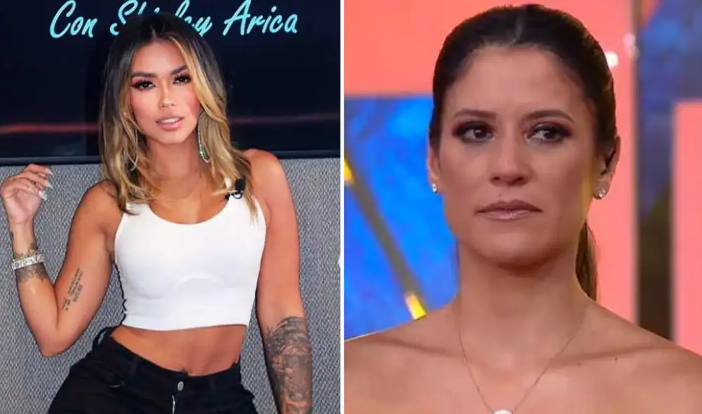 María Pía Copello le preguntó directamente a Shirley Arica cuál era su actual relación con su exesposo. Foto: composición LR/captura/Shirley Arica/Instagram/América TV María Pía Copello le preguntó directamente a Shirley Arica cuál era su actual relación con su exesposo. Foto: composición LR/captura/Shirley Arica/Instagram/América TV