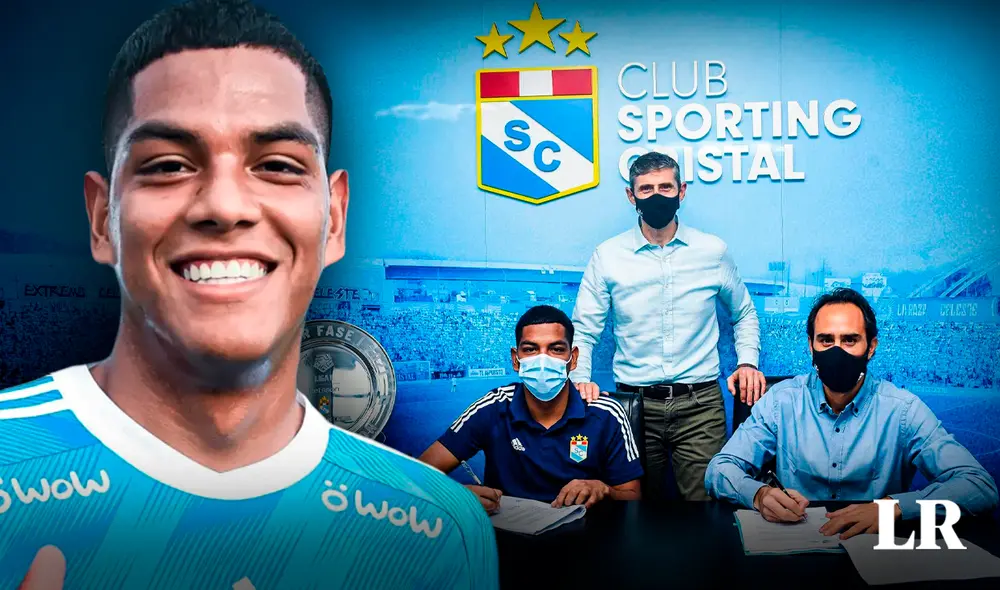 Joao Grimaldo había renovado su contrato con Sporting Cristal por última vez en 2021. Foto: composición LR / GLR / Sporting Cristal Joao Grimaldo había renovado su contrato con Sporting Cristal por última vez en 2021. Foto: composición LR / GLR / Sporting Cristal