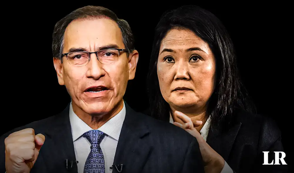 Vizcarra se pronunció sobre una posible candidatura de Keiko Fujimori. Foto: composición Álvaro Lozano/La República