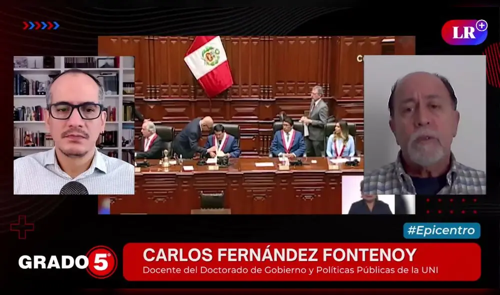 Gómez Fernandini conversó con Carlos Fernández sobre la nueva Mesa Directiva. Foto: captura de ‘Grado 5’/LR+ - Video: ‘Grado 5’/LR+