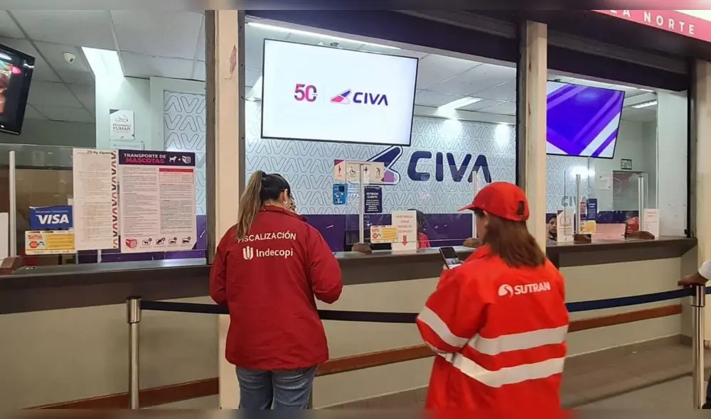 Indecopi supervisa a empresas de transporte en terminal Plaza Norte por Fiestas Patrias. Foto: Andina