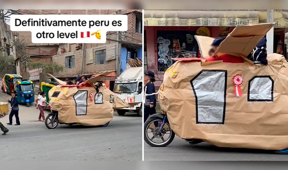 Los estudiantes escolares de Perú salen a desfilar por las calles en Fiestas Patrias. Foto: composición LR/TikTok/@leodan7pk2 Los estudiantes escolares de Perú salen a desfilar por las calles en Fiestas Patrias. Foto: composición LR/TikTok/@leodan7pk2
