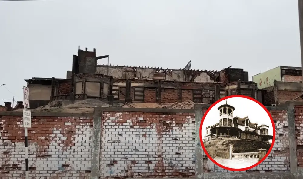 La mansión abandonada sirvió como casa de verano para el presidente Óscar R. Benavides en el siglo XX. Foto: composición LR/captura de YouTube/'Dilo nomás'/Facebook/El Callao que se nos fue La mansión abandonada sirvió como casa de verano para el presidente Óscar R. Benavides en el siglo XX. Foto: composición LR/captura de YouTube/'Dilo nomás'/Facebook/El Callao que se nos fue