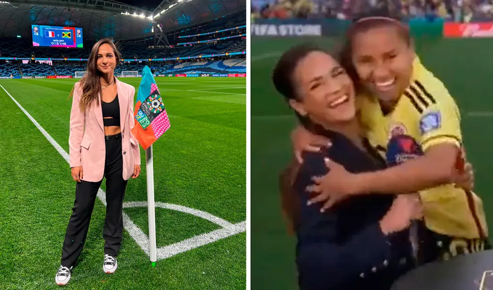 La atacante de Venezuela fue sorprendida mientras analizaba la victoria en el debut de Colombia. Foto: composición LR/Twitter/Telemundo La atacante de Venezuela fue sorprendida mientras analizaba la victoria en el debut de Colombia. Foto: composición LR/Twitter/Telemundo