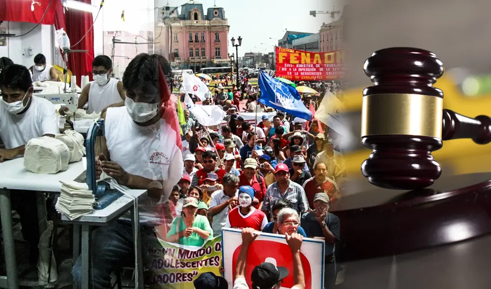 Trabajadores tienen derechos individuales y también colectivos como la libertad sindical. Foto: composición LR Trabajadores tienen derechos individuales y también colectivos como la libertad sindical. Foto: composición LR