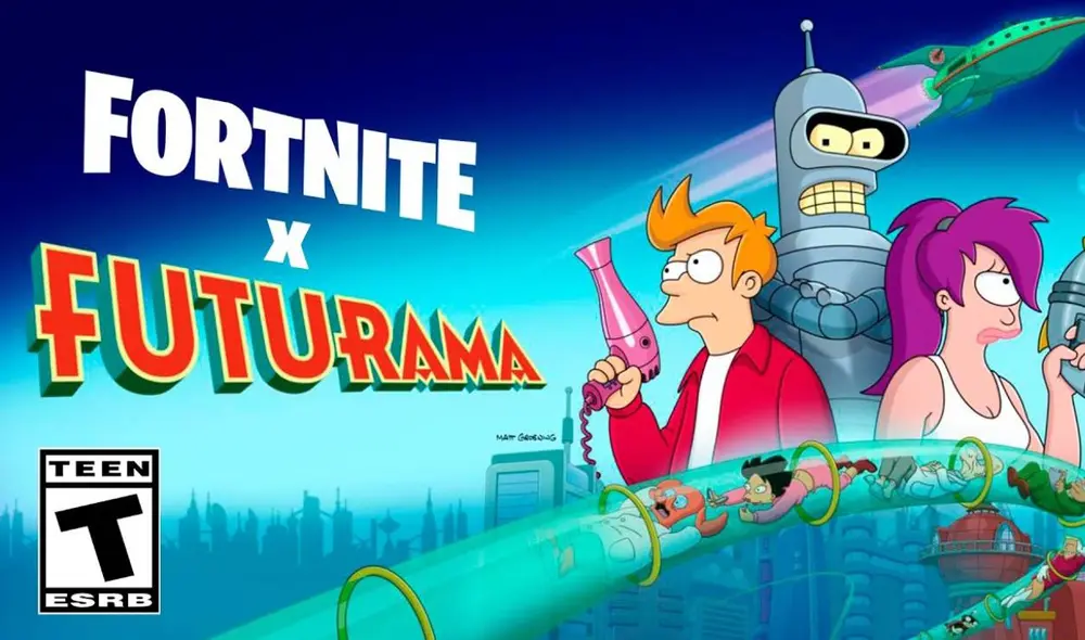 Fortnite ha estrenado ya diversidad de atuendos y accesorios inspirados en Futurama por su nueva temporada. Foto: YouTube/Zoko