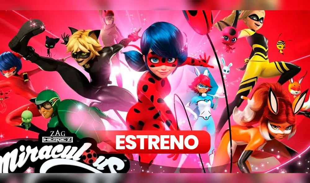 La película de Miraculous Ladybug se estrena este 28 de julio. Foto: Tiempo de recreo
