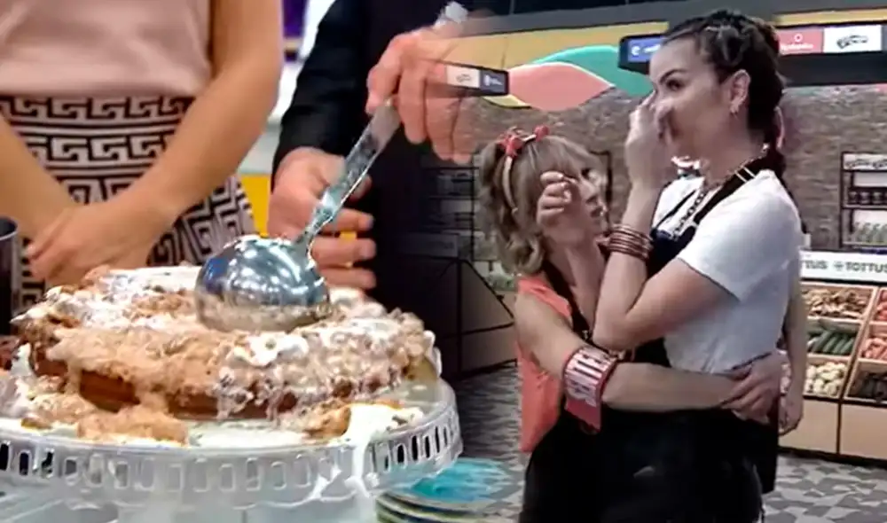 Cheescake de Laura Spoya no tuvo un buen resultado en 'El gran chef: famosos'. Foto: captura/Latina Cheescake de Laura Spoya no tuvo un buen resultado en 'El gran chef: famosos'. Foto: captura/Latina