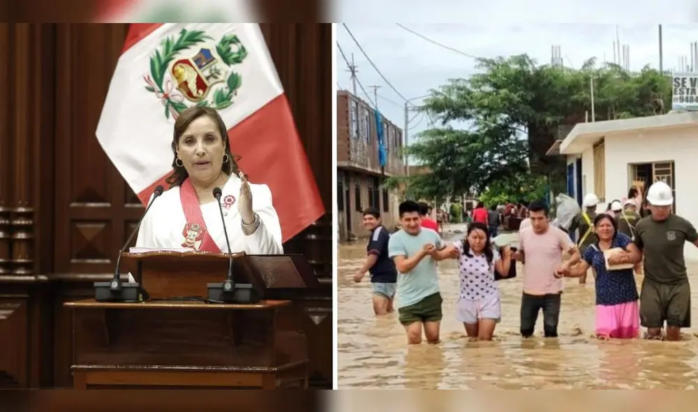 El fenómeno El Niño está afectando vivienda en la zona norte del Perú. Foto: composición La República/La República
