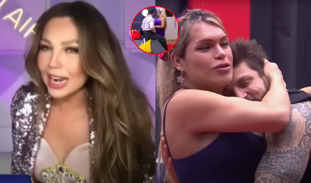 Thalía demostró que sigue la historia de amor de 'Wencola'. Foto: composición LR/YouTube - Video: El 5