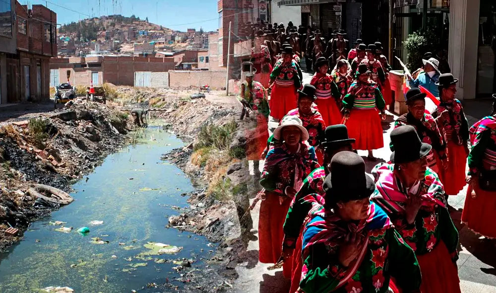 En Puno, los problemas de saneamiento son graves. En tanto, los ciudadanos siguen en pie de lucha contra el Gobierno de Dina Boluarte. Foto: composición LRGerson Cardoso