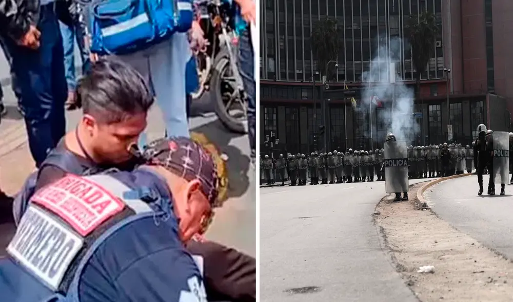 Represión policial. Periodista denunció el hecho ante la Defensoría del Pueblo. Foto: composición LR/La República/El Popular/Video: La República Represión policial. Periodista denunció el hecho ante la Defensoría del Pueblo. Foto: composición LR/La República/El Popular/Video: La República