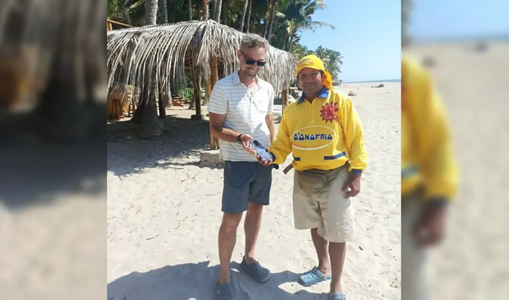 Heladero fue elogiado por su gesto. Foto: Rafael Grisolle/Facebook