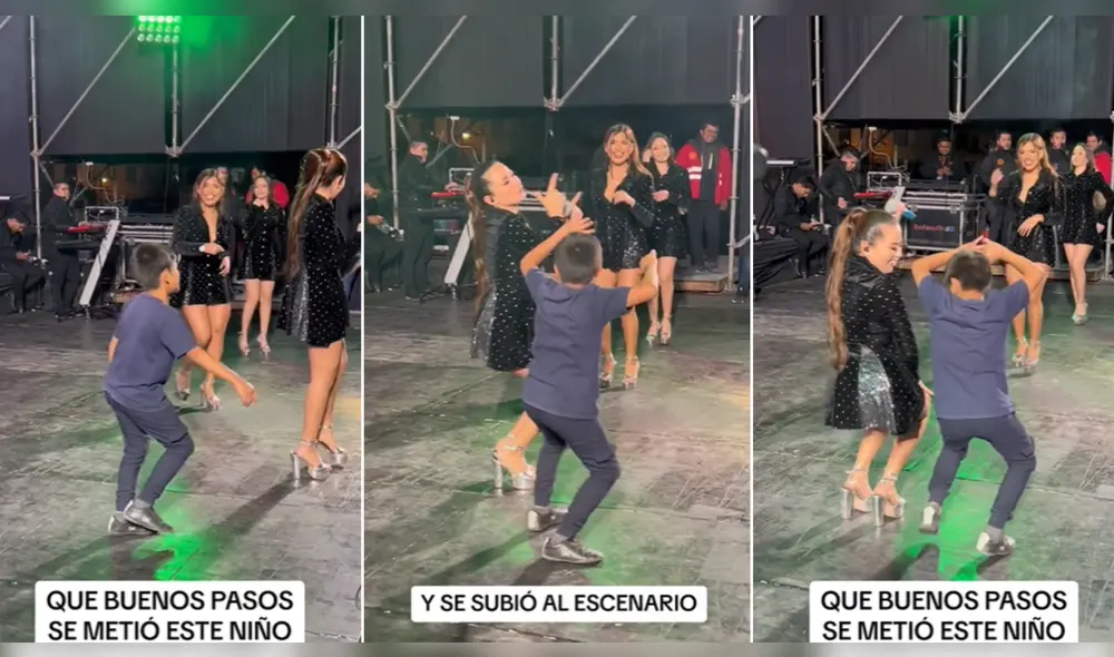 El pequeño niño se lució durante el show de Corazón Serrano. Foto: composición LR/@danidanielanimador