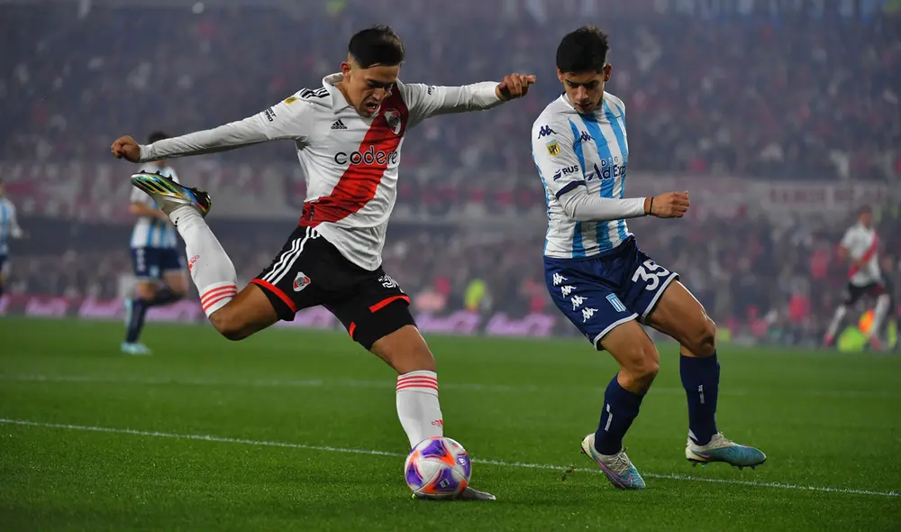 River Plate y Racing Club juegan en el Estadio Monumental por la LPF 2023. Foto: River Plate River Plate y Racing Club juegan en el Estadio Monumental por la LPF 2023. Foto: River Plate