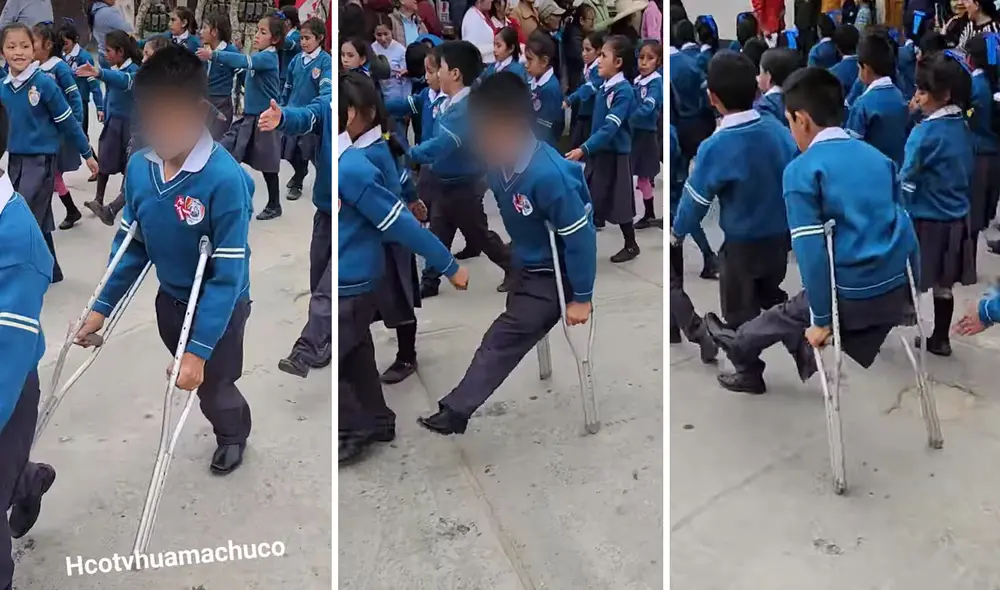 El estudiante recibió aplausos de los asistentes. Foto: composición LR El estudiante recibió aplausos de los asistentes. Foto: composición LR