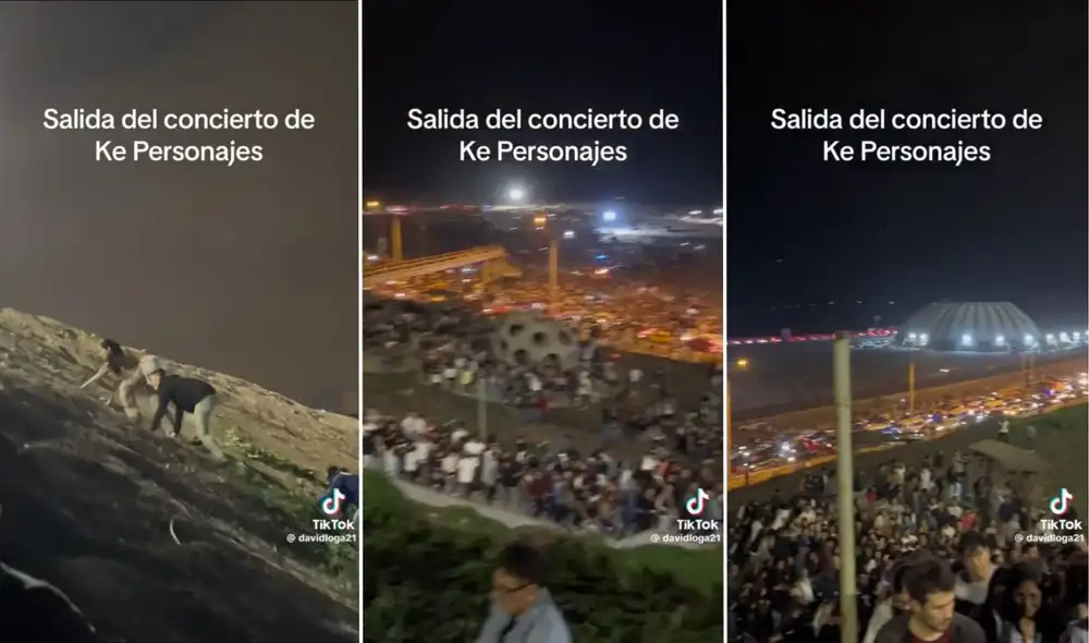 La Costa Verde se convirtió en la salida del concierto de Ke Personajes. Foto: composición LR La Costa Verde se convirtió en la salida del concierto de Ke Personajes. Foto: composición LR
