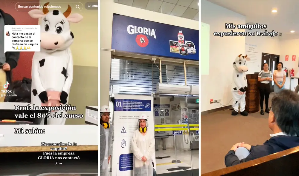 Usuarios felicitaron su iniciativa que les dio la oportunidad de conocer la fábrica Gloria. Foto: captura de TikTok/@.n.athalia