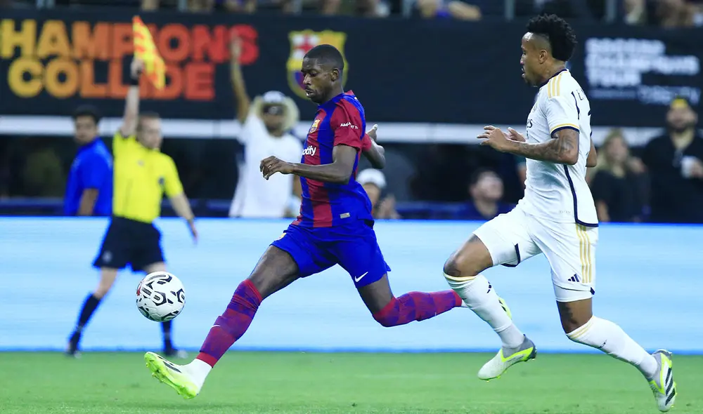 Barcelona y Real Madrid se miden en un partido amistoso en Estados Unidos. Foto: AFP Barcelona y Real Madrid se miden en un partido amistoso en Estados Unidos. Foto: AFP