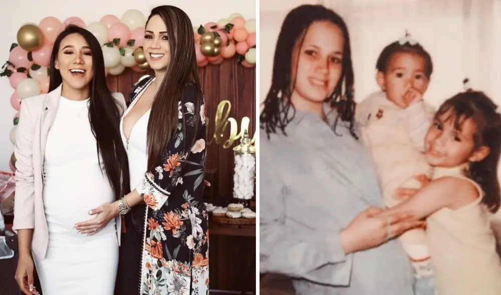 Samahara Lobatón orgullosa de su madre, Melissa Klug. Foto: composición LR/Instagram