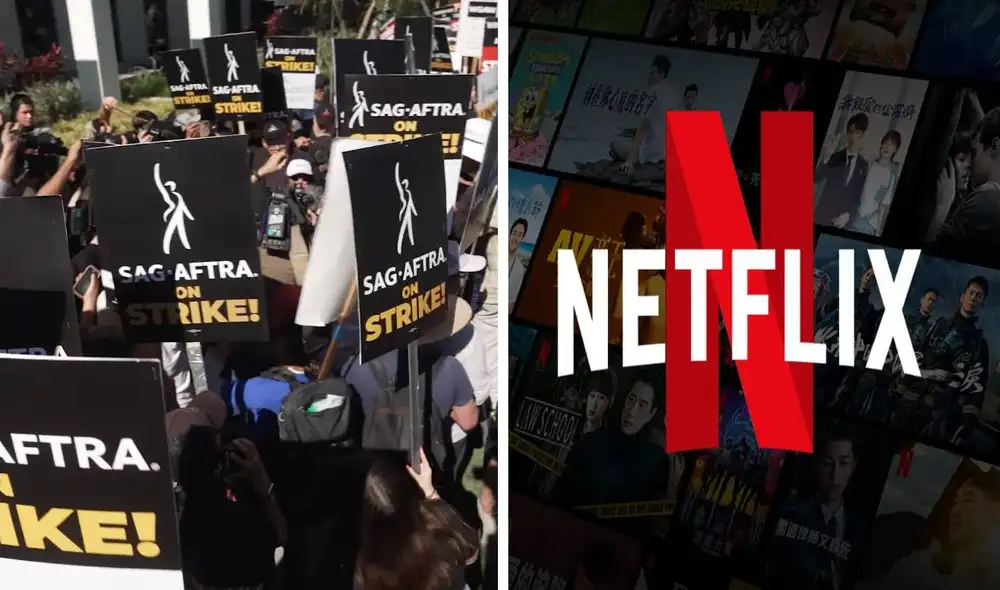 Netflix ofrece millonario sueldo en medio de huelga de actores. Foto: composición LR/SAG-Aftra/Netflix
