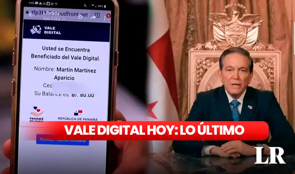 Revisa AQUÍ lo último que dijo el presidente 'Nito' Cortizo sobre el pago del Vale Digital. Foto: composición de Fabrizio Oviedo / La República / RPC / TVN