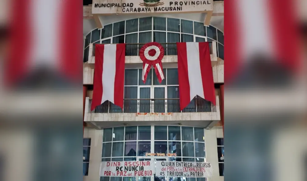 Tensión. Municipio fue tomado por las organizaciones sociales. Foto: La República