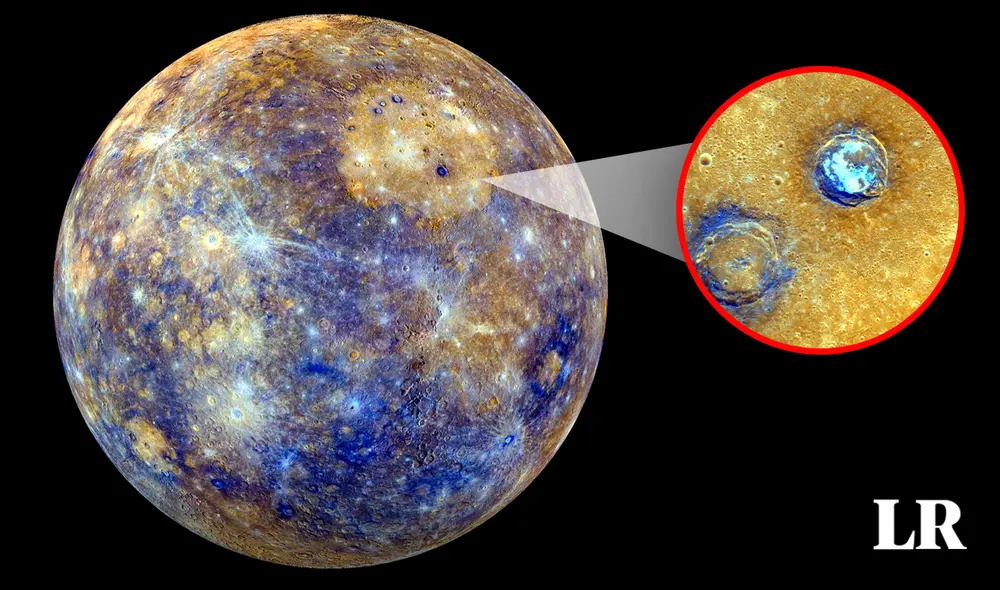 Una sonda de la NASA encontró cráteres de Mercurio que contienen hielo. Foto: composición de Jazmín Ceras / La República Una sonda de la NASA encontró cráteres de Mercurio que contienen hielo. Foto: composición de Jazmín Ceras / La República