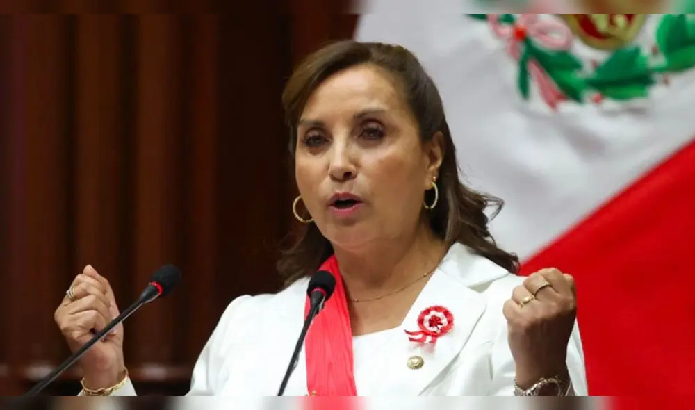 Dina Boluarte no especificó cuánto crecería el Perú, económicamente, en su mensaje a la nación. Foto: difusión