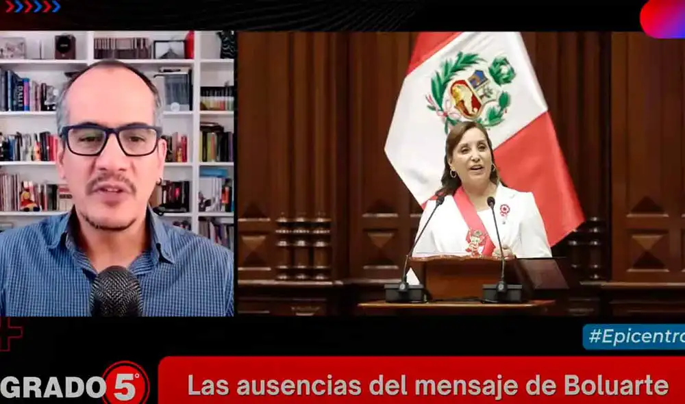 Gómez Fernandini cuestionó que la presidenta Boluarte no asuma "ningún tipo de responsabilidad” por las muertes en protestas. Foto y Video: captura de 'Grado 5'/La República Gómez Fernandini cuestionó que la presidenta Boluarte no asuma "ningún tipo de responsabilidad” por las muertes en protestas. Foto y Video: captura de 'Grado 5'/La República