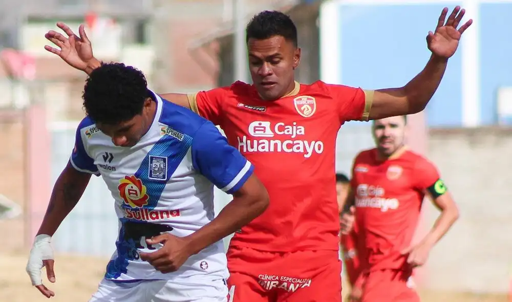 Ray Gómez y Ronal Huaccha anotaron para la victoria de Sport Huancayo. Foto: Liga 1.