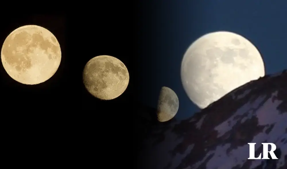 De acuerdo a la NASA,  la luna tendrá una apariencia 7% más grande y 15% más luminosa este 1 de agosto. Foto: composición LR