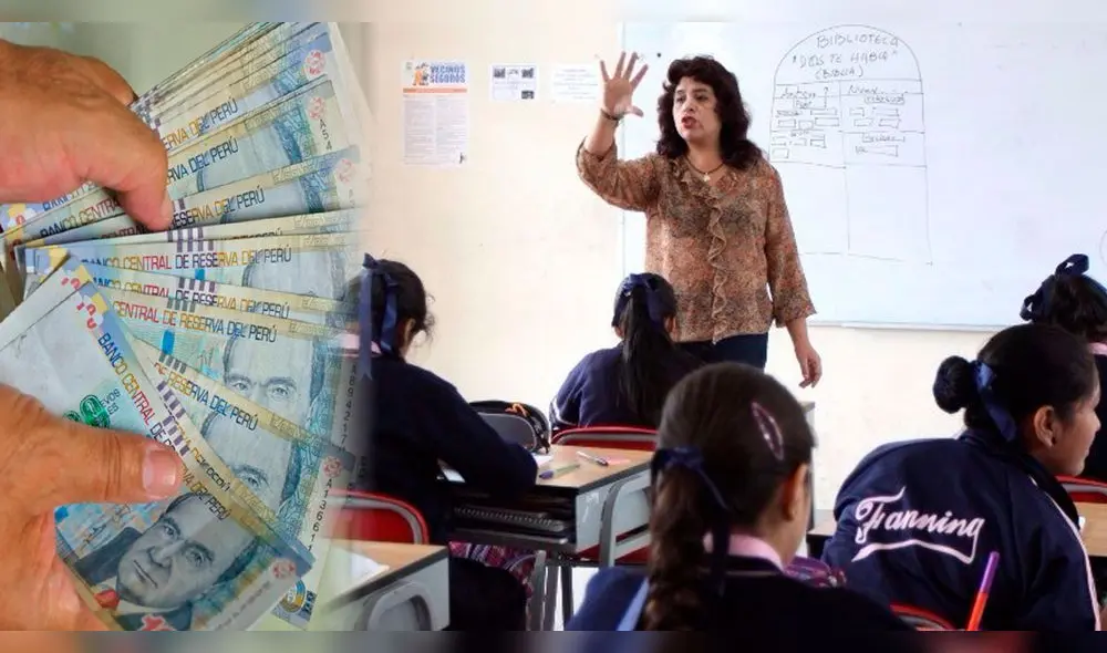 Conoce de cuánto es el aumento salarial para docentes. Foto: Composición GLR Conoce de cuánto es el aumento salarial para docentes. Foto: Composición GLR
