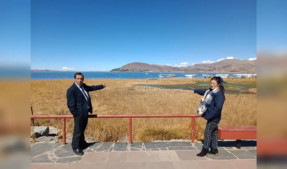 Problema. Nivel de agua en Titicaca bajó mas de un metro. Foto: La República
